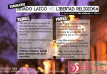Seminario: «Estado Laico vs Libertad Religiosa. La autonomía de las mujeres en debate»