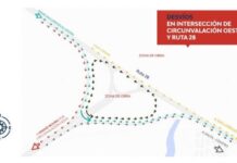 El desvío en la ruta a San Lorenzo será hasta fin de año