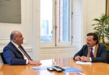 Sáenz se reunió con Manzur en Buenos Aires