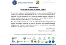 La Cámara de Comercio emitió un comunicado en contra de manteros