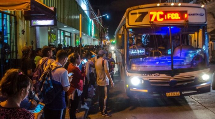 Salta suspende el servicio nocturno de colectivos
