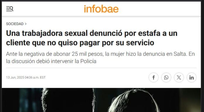 Contrató un servicio sexual: Quiso el placer, no el precio