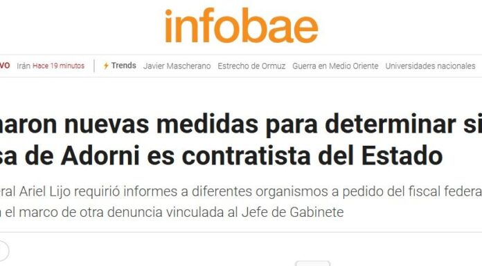 Adorni: Cada día más sucio