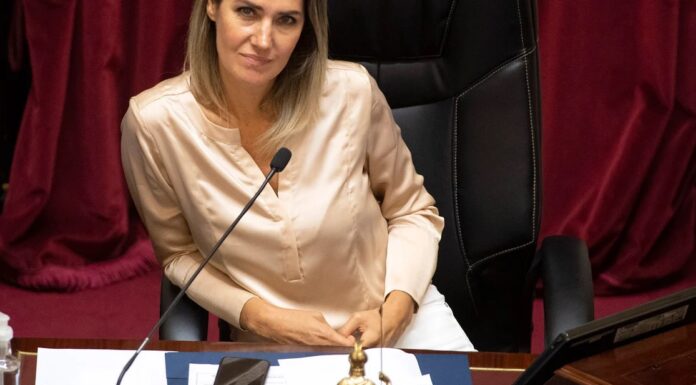 Senadora de UCR con frases en defensa de proyecto de falsas denuncias