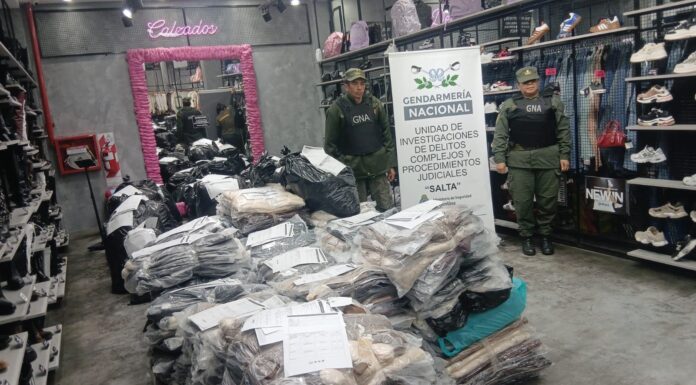 Contrabando de ropa: secuestro de más de $ 358 millones