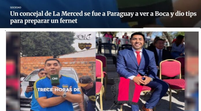 De La Merced a Paraguay: Un concejal dio clases sobre Fernet