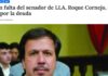 El senador de LLA que debatió la deuda desde la comodidad de la ausencia