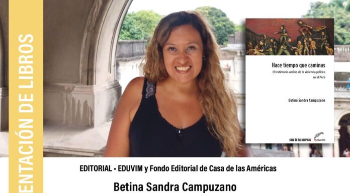 Betina Campuzano presenta su obra ganadora del Premio Casa de las Américas